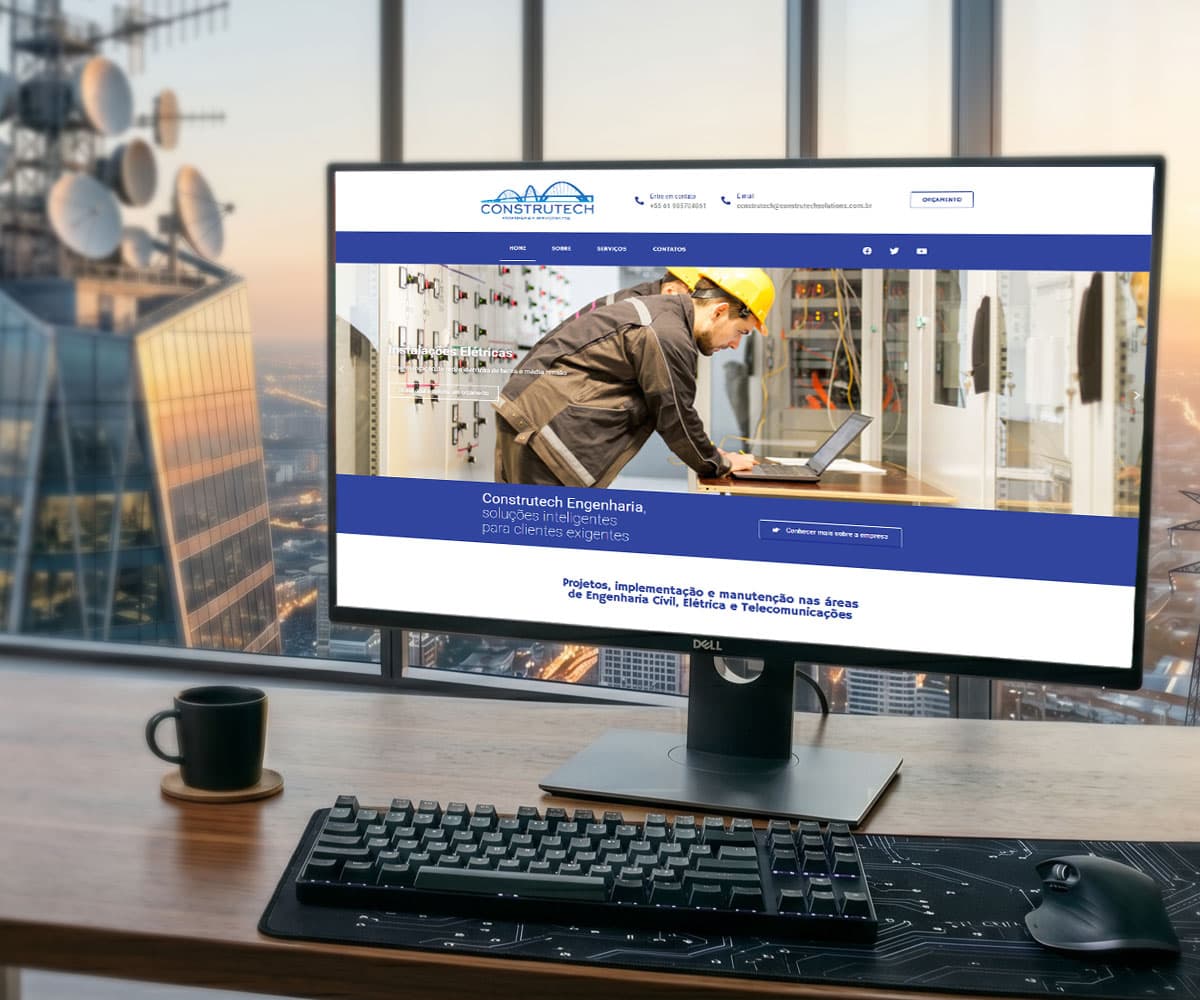 Mockup do site Construtech Soluções em Engenharia